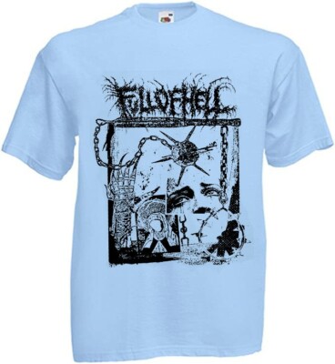 FULL OF HELL ''TORTURE'' SHIRT, Gripcore band, light blue t-shrit TE2790