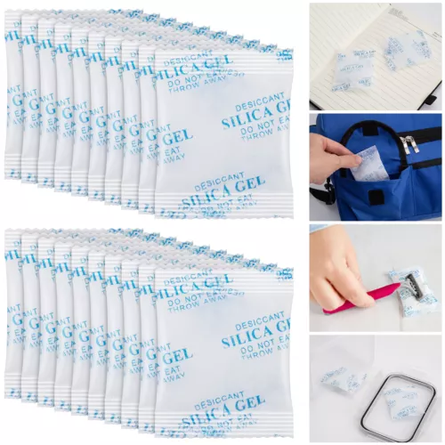 Silica Gel Sachet 50g Desiccant Packets Bags Large Wardrobe Packs Shoes Clothes
