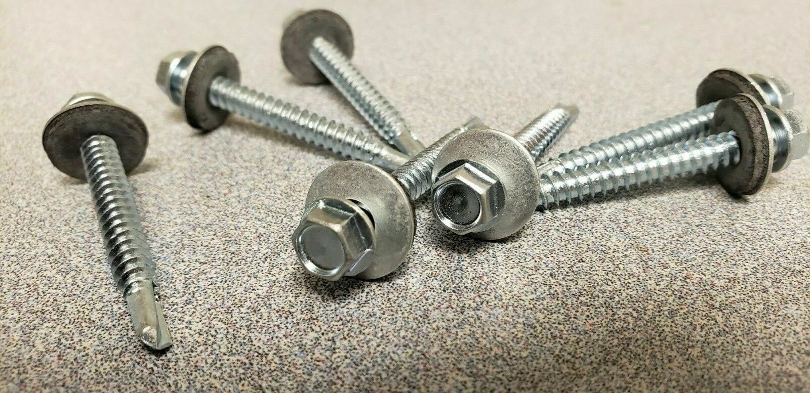 Eagle 1 #12 Drill Tip Metal Building Screws - 1" To 3" Lengths, Hex Head, For Roofing & More 8 thumbnail image