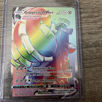 Pokmon TCG Copperajah VMAX Rebel Clash 199/192 Holo Secret Rare | eBay