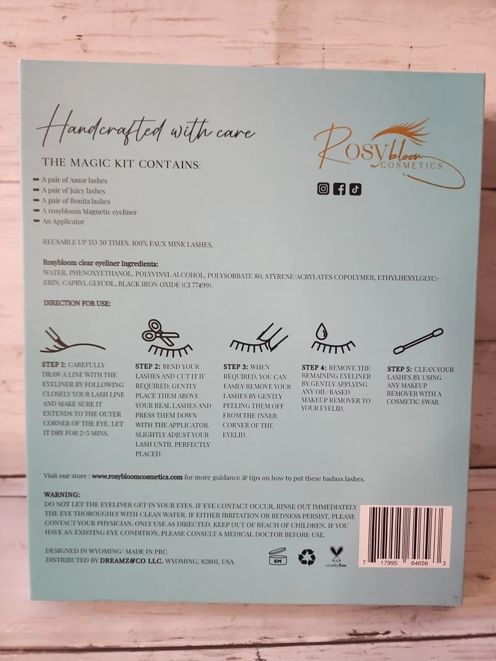 Kit de pestañas magnéticas Rosy Bloom Magic Foto 4 de 4