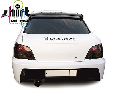 A 819 - Zwillinge eins kann jeder Baby  Aufkleber Autoaufkleber Babyaufkleber 
