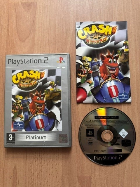 Crash Nitro Kart Game PS2 Playstation 2 - Very Good Condition