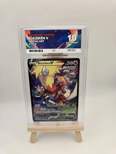 Blaziken v TG14/TG30 Swsh12 Trainer Gallery Holo Ace 10 Perfect Subgrades