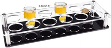 12 Shot Glass Tray Holder, Acrylic Shot Glasses Holder, Wine Glass Cup Organizer