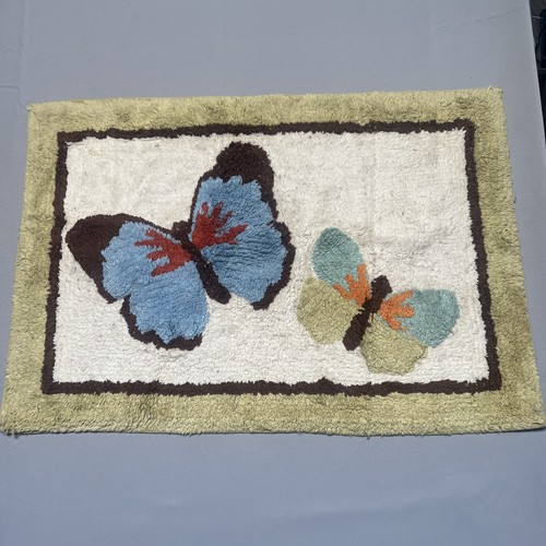 100% Cotton Bathroom Bath Rug/Mat Butterfly Saturday Knight Limited