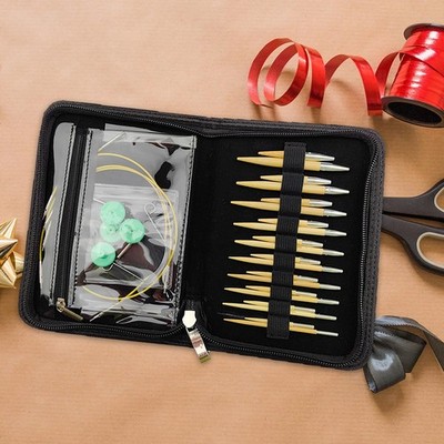 Rundstricknadel-Set, 10 Größen, Häkelnadeln mit Aufbewahrungstasche,