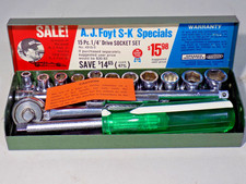 A 15 Pc. Sk Tools-aj Foyt Special-14 Dr. Socket Set-finetooth Ratchet