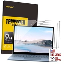 3 Pack Tempered Glass Screen Protector for Surface Laptop Go 2 12.4 inch