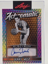 Jerry West 2025 Leaf Electrum Achromatic Auto 4/10 The Logo Lakers Autograph