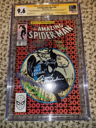 8X signed WE ARE VENOM Stan Lee Amazing Spider-Man #300 Cgc 9.6 129 361 121 101