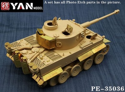 1/35 Yan Models #PE-35036 Tiger I Early Etching Parts for Rye Field Model