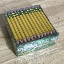 Ticonderoga 72 Count Yellow Golf Pencils with Latex Free Eraser ✏️ 3 3/4” Long