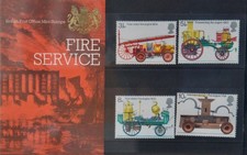 British MINT 1974 Stamp Presentation Pack Fire Service #60