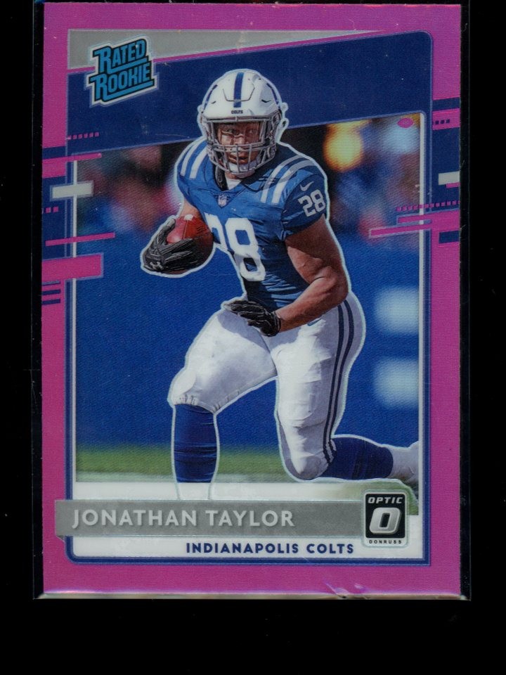 Jonathan Taylor -2020 Optic Rated Rookies  RC - #167 - Pink Prizm