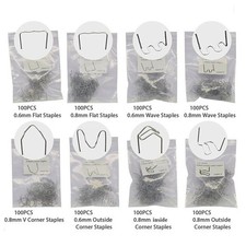 800PCS Plastique Réparation Soudure Clou Standard Pré-coupés Chaud Agrafes for