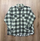 60s Vintage Washington Dee Cee Cotton Flannel Shirt Men’s XL Shadow Plaid Hombre