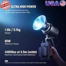 LED Video Light 65W 2700K-6500K Wireless Control 17 Special Effects Handheld New