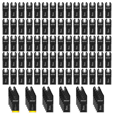 100Pcs Oscillating Tool Blades, Professional Universal Oscillating Saw Blades Wo