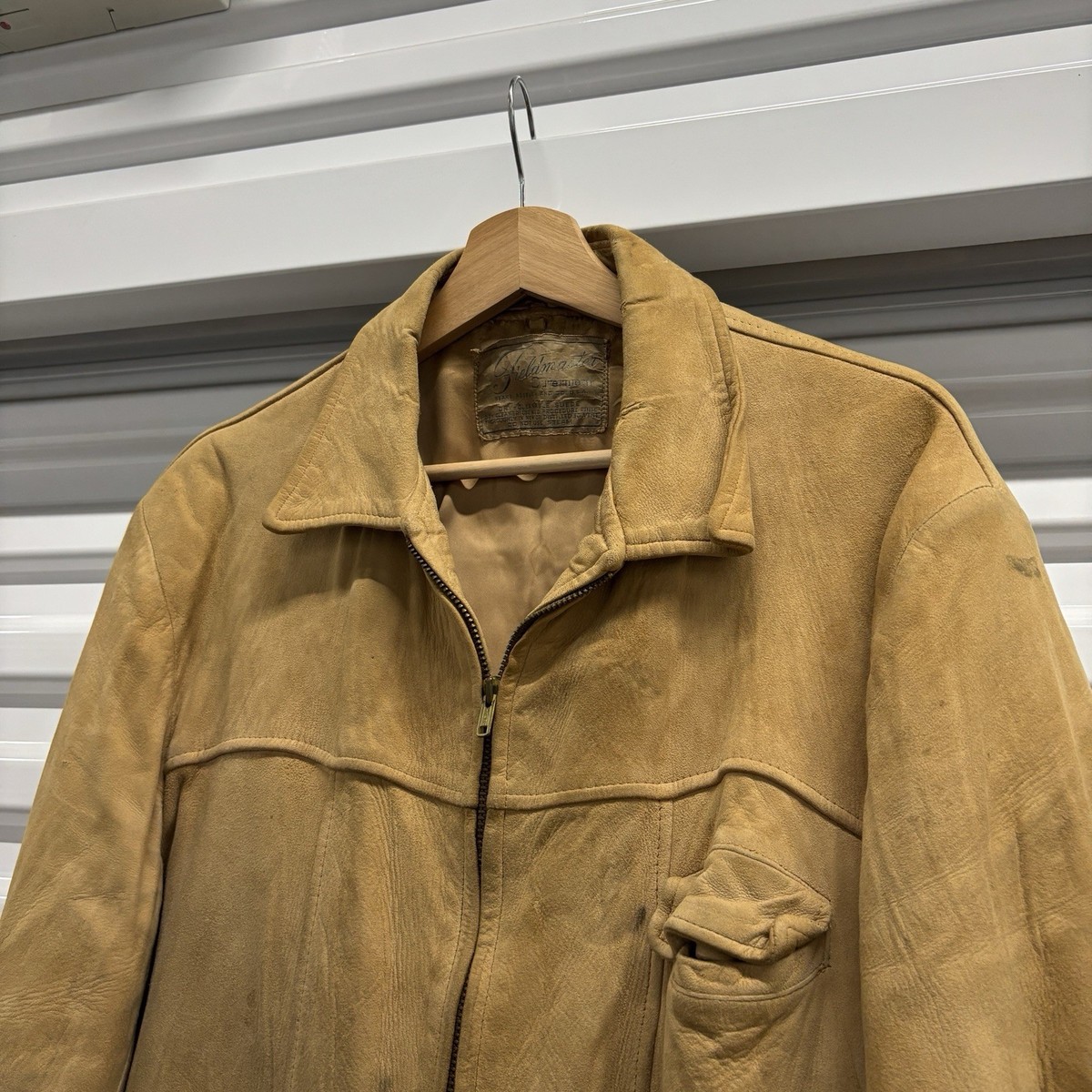 Vintage 60s 70s Sears Roebuck Fieldmaster Suede Leather Jacket