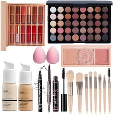 All In One Makeup Kit 40 Colour Palette 12 Lipsticks Set