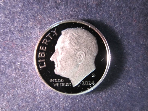 2024-S Silver Roosevelt Dime Deep Cameo   Mirror Proof upper grading range