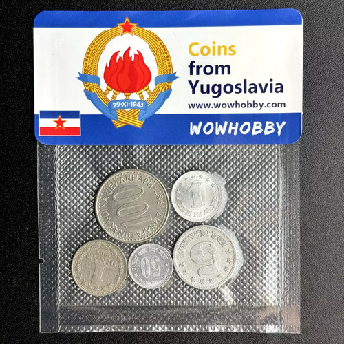 Yugoslavian Coins: Random 5 Piece Collector's Set 🇷🇸 Free Shipping!