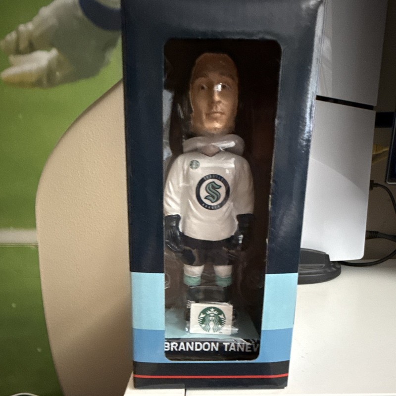 Brandon Tanev Seattle Kraken Bobblehead Starbucks Limited Edition