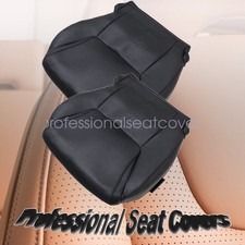 New For 2008-2015 Lexus Lx570 Driver Passenger Bottom Leather Seat Cover Black