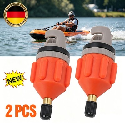 2x Sup Pumpe Adapter für aufblasbare Boote und Paddle Boards   Ventil Konver NEU