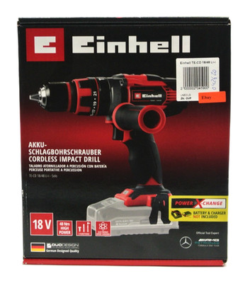 Einhell Akku-Schlagbohrschrauber TE-CD 18/48 Li-i Solo 18 V  Akkuschrauber *HÄND