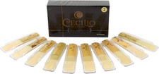 Alto Saxophone Reeds 2.0-10 Pack with Individual Plastic Cases - Entry to Mid-Le