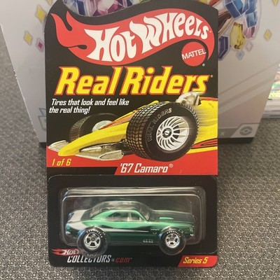 Hot Wheels RLC Real Riders '67 Camaro Green Series 5 /11000 Nice Car