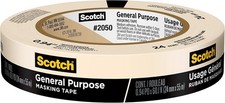 General Purpose Masking Tape, 0.94 in by 60 yd, 2050, 1 Roll