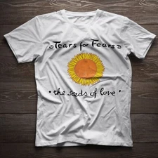 Vintage Tears For Fears Seeds Of Love White Unisex Cotton T-Shirt