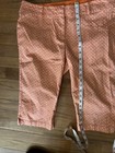 Ann Taylor Orange Argyll Print Capri Pants Women’s Sz 10 Cotton Stretch Pockets — photo 7