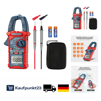 AstroAI Stromzange Digital Clamp Meter 2000 Counts Auto Range Strommessgerät AC