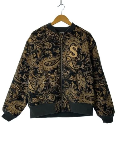 Subciety Flight Jacket/L/Polyester/Brw/Paisley/105-62985 3991 - product listing photo
