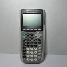 TI-84 Plus Silver Edition Graphing Calculator w/ Cover Tested Texas Instruments