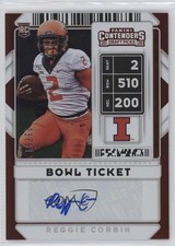 2020 Contenders Draft Picks College Bowl Ticket 23/99 Reggie Corbin Auto 1u6