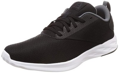 UK Größe 12 - Reebok Astroride bequeme Turnschuhe Laufen Fitnessstudio Zug Freizeit schwarz