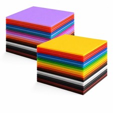 30 PCS Color Acrylic Sheet 4x4 Inch Opaque Cast 1/8 Laser Cutting DIY Craft