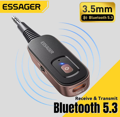2-in-1 Bluetooth Audio Receiver Transmitter Wireless Bluetooth 5.1 3.5mm AUX