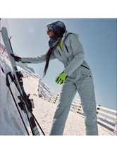 Free People FP Movement All Prepped Snow/Ski Suit Size Large Blue Women's