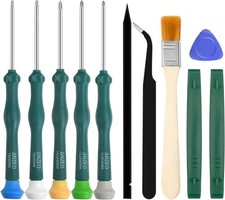 Cleaning Repair Tool Kit for PS4 PS5, Screwdriver Set with TR9 Multicolor