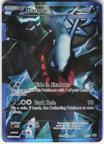 Pokemon Darkrai (Team Plasma) BW73 Holo Promo Black And White Promo Pokemon MP