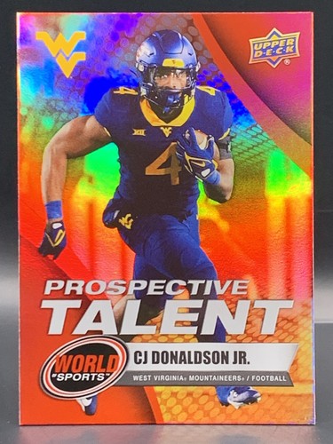 2025 Upper Deck World of Sports Volume 1 #395 CJ Donaldson Jr. Foilboard Red