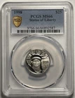 1998 Platinum American Eagle 1/4 oz $25 Statue of Liberty Gold Shield PCGS MS66
