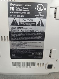 Sega Dreamcast VA0 Launch Edition Console (Revision 0)&nbsp;+ Crazy Taxi Game & AV