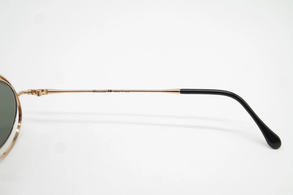 Lunettes De Soleil Vintage Casanova LC-16 Blanc Or Multicolore Ovales - Photo 4/4